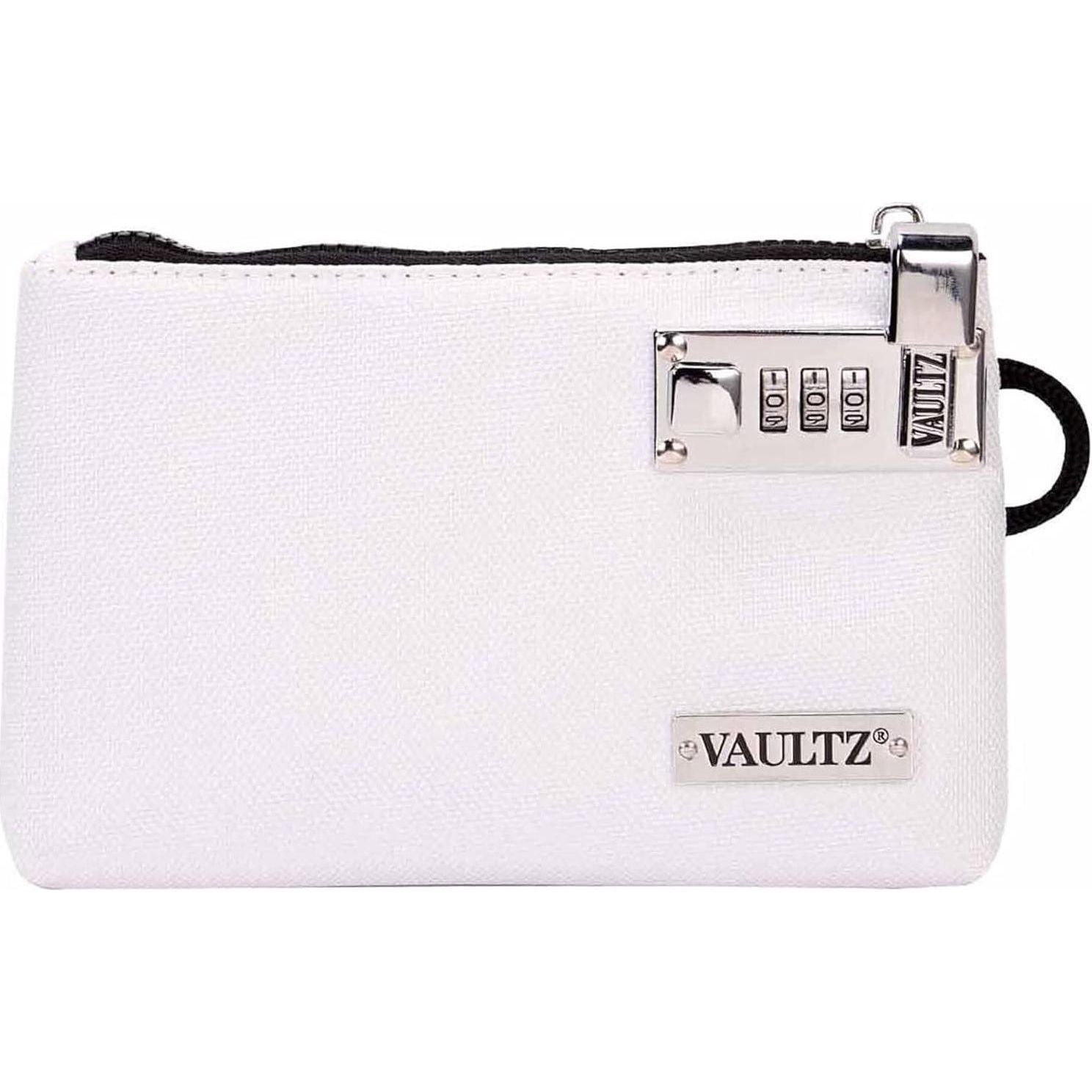Vaultz Locking Accessories Pouch, 5x8 Inches, White (VZ03988),826030039885
