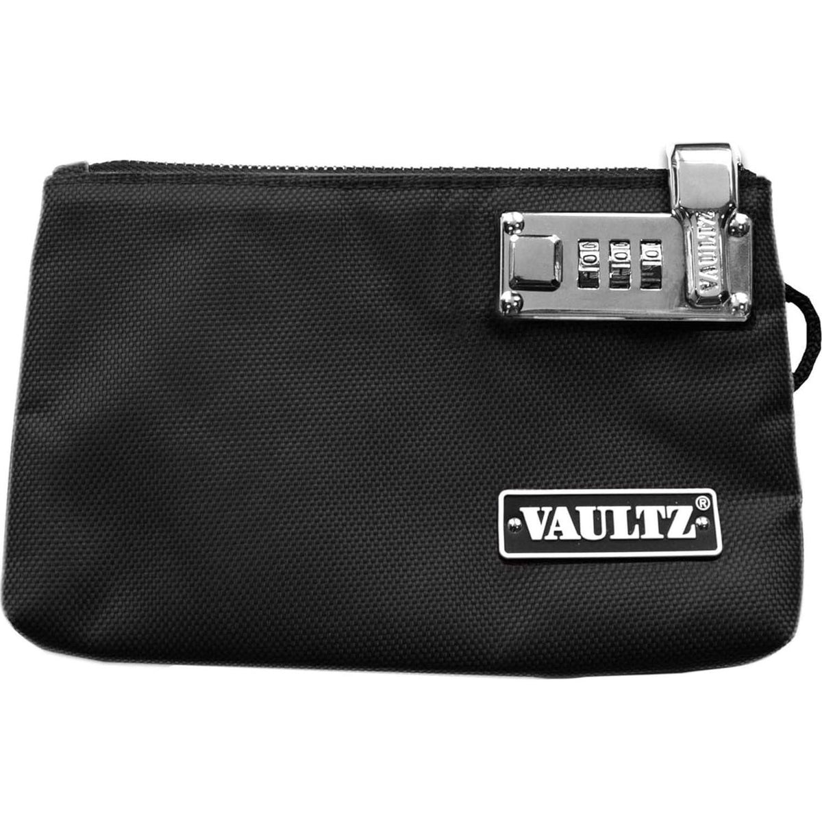 Vaultz Money Bag With Lock - 5 X 8 Inches, Men And Women's Locking Accessories Pouch For Cash, Bank Deposits, Wallet, Medicine, Phone And Credit Cards - Black,826030005033