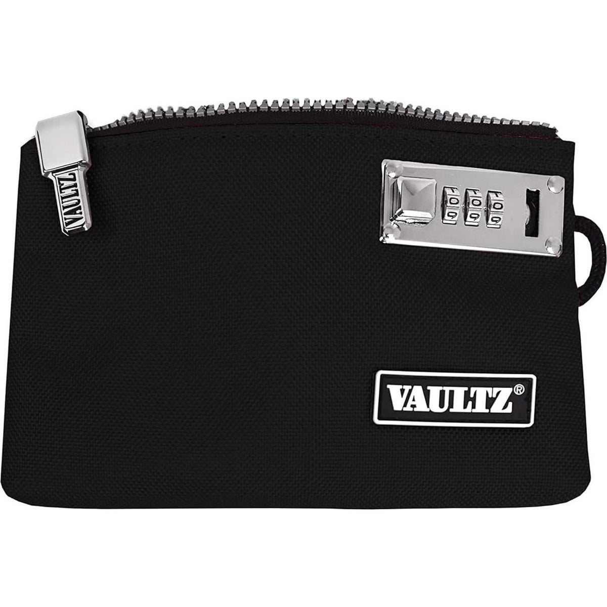 Vaultz Money Bag With Lock - 5 X 8 Inches, Men And Women's Locking Accessories Pouch For Cash, Bank Deposits, Wallet, Medicine, Phone And Credit Cards - Black,826030005033
