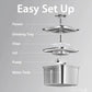 Veken Stainless Steel Cat Water Fountain, 95?oz Auto Pet Fountain, Silver, Award-Winner, With Filters & Silicone Mat