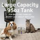 Veken Stainless Steel Cat Water Fountain, 95?oz Auto Pet Fountain, Silver, Award-Winner, With Filters & Silicone Mat