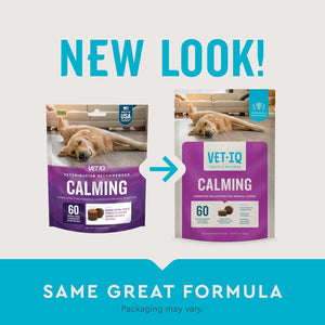 VetIQ Calming Chews for Dogs 60 Count Stress Relief Supplement Made in USA