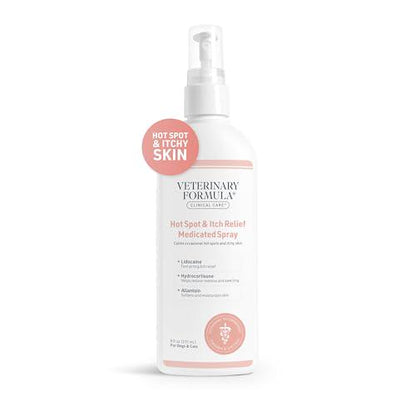 Veterinary Formula Hot Spot and Itch Relief Spray 8 oz Soothing Spray for Dogs and Cats