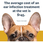 Veterinary Formula Ear Therapy for Dogs & Cats, 8 oz, Cleans Ears, Soothes Itch, Removes Buildup