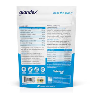 Vetnique Labs Glandex Soft Chews for Dogs, 30 Ct, Pumpkin, Probiotic Digestive Support, Boot the Scoot