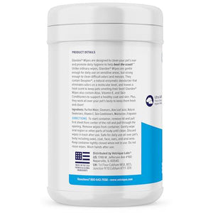 Vetnique Glandex Cleansing Wipes 75 Count for Dogs and Cats with Aloe Vitamin E and Skin Conditioners