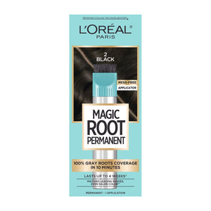 L'Oreal Paris Magic Root Permanent Black Shade No.2 Root Coloring Kit 27ml