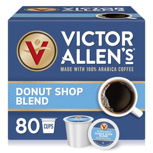 Victor Allen’s Coffee Donut Shop Blend Medium Roast, 80 Count, Single Serve Coffee Pods for Keurig K-Cup Brewers