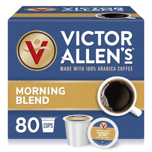 Victor Allen's Coffee Morning Blend Light Roast, 80 Count Single Serve Coffee Pods for Keurig Brewers