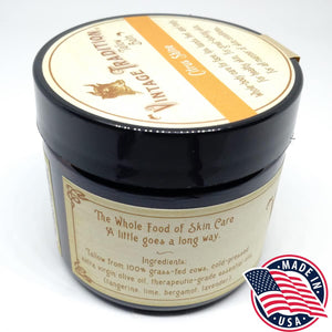 Vintage Tradition Beef Tallow All Purpose Balm Healing, Hydrating Citrus Oil Skin Care Salve Replaces Body Lotion, Hand Cream, More Essential Oil, Olive Oil, And Grass-Fed Tallow, 2 Fl. Oz.,