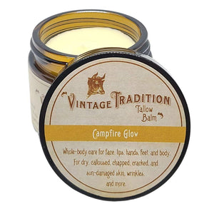 Vintage Tradition Beef Tallow All Purpose Balm Healing, Hydrating Warm Ginger Skin Care Salve Replaces Body Lotion, Hand Cream, More Essential Oil, Olive Oil, And Grass-Fed Tallow, 2 Fl. Oz.,