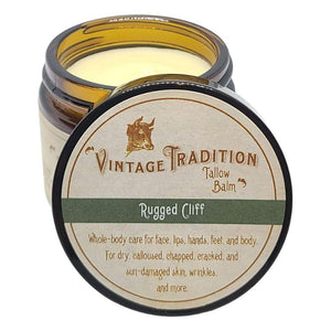 Vintage Tradition Beef Tallow All Purpose Balm Healing, Hydrating Musk Skin Care Salve Replaces Body Lotion, Hand Cream, More Essential Oil, Olive Oil, And Grass-Fed Tallow, 2 Fl. Oz.,