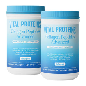 Vital Proteins Vital Proteins Collagen Peptides Powder, Hydrolyzed Collagen Peptides Unflavored, Bundle 9.33oz (2 Pack)