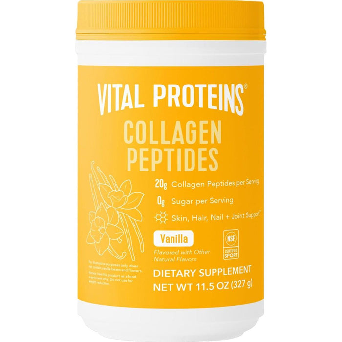 Vital Proteins Collagen Peptides, Grass-Fed, Hydrolyzed Collagen, Vanilla, 11.5 oz
