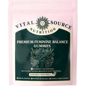 Vital Source Nutrition Vital Source Nutrition - Premium Feminine Balance Gummies - For Women S Health And Wellness - Immune Support - Vegan, Gluten-Free - Hawaiian Pineapple - 60 Gummies - 30 Servings