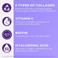 Vital Vitamins Vital Vitamins Multi Collagen Plus - With Biotin, Hyaluronic Acid, Vitamin C - Type I, II, III, V, X - For Women And Men - Hair, Skin, Nails Beauty Complex - 150 Capsules