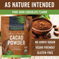 Viva Naturals Organic Cacao Powder, 1lb, Unsweetened, Rich Dark Chocolate Flavor, Perfect for Baking & Smoothies, Non-GMO, Certified Vegan & Gluten-Free
