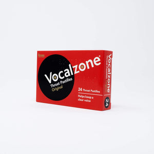 Vocalzone Throat Pastilles, 3 Packs x 24 Ct, Total 72, Vocal Support for Singing, Speaking, Soothing Relief