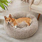 Western Home WH Calming Donut Bed for Dogs and Cats Round Faux Fur Anti-Anxiety Cuddler Bed Sizes 20 24 27 30 Inches