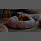 Western Home WH Calming Donut Bed for Dogs and Cats Round Faux Fur Anti-Anxiety Cuddler Bed Sizes 20 24 27 30 Inches