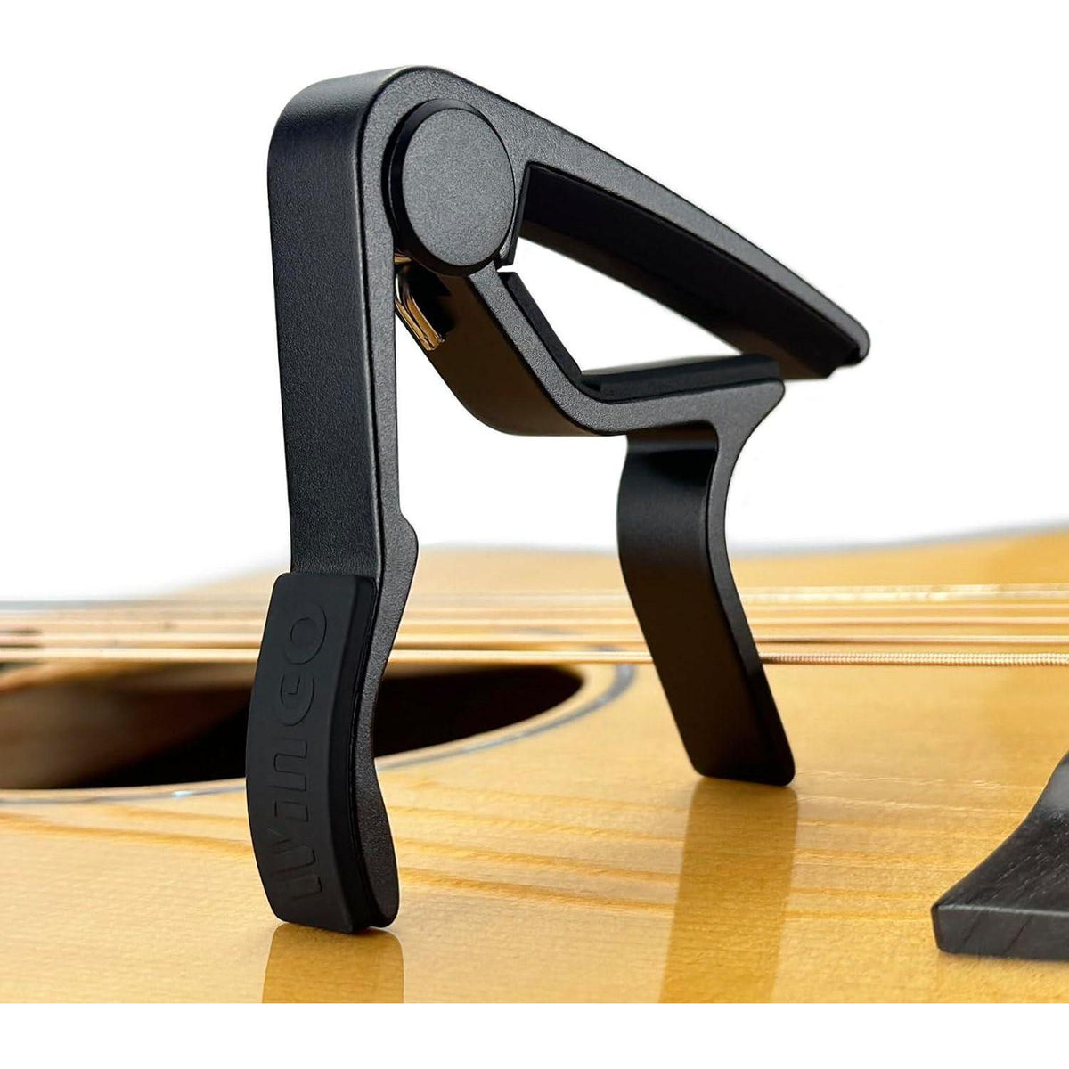 WINGO Guitar Capo For Acoustic And Electric Guitars With 5 Picks For Free, Black.,