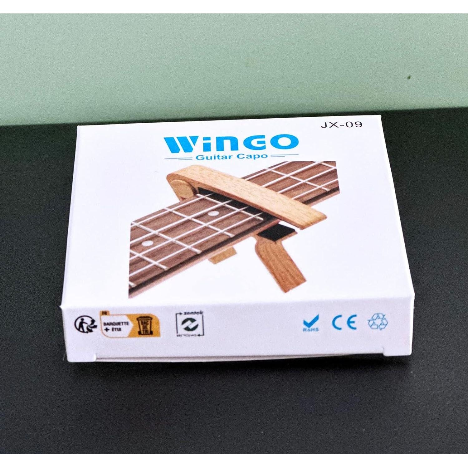 WINGO Guitar Capo For Acoustic And Electric Guitar With 5 Picks, Burlywood,