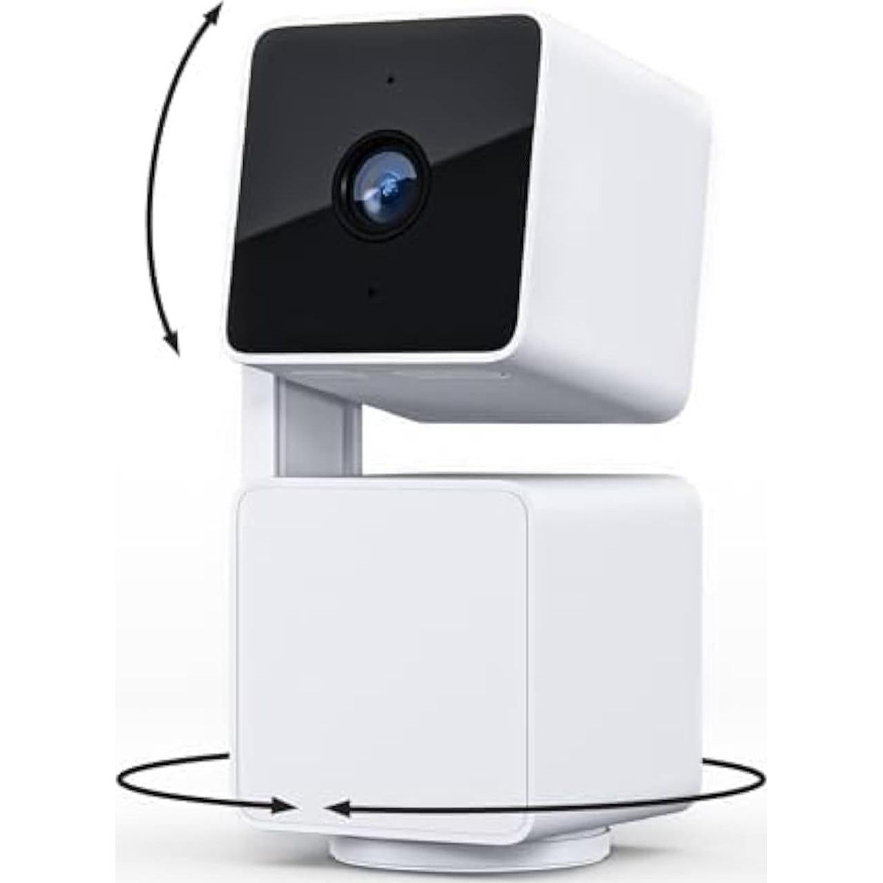 Wyze Cam Pan v3 white smart home camera indoor outdoor 1080p 360 view IP65 rated with night vision motion tracking