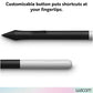 Wacom One Pen CP91300B2Z, 1 Pc, Black/Silver Stylus for Wacom One Creative Display, Comfortable Grip
