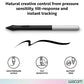 Wacom One Pen CP91300B2Z, 1 Pc, Black/Silver Stylus for Wacom One Creative Display, Comfortable Grip