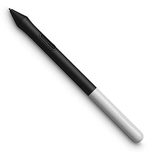 Wacom One Pen CP91300B2Z, 1 Pc, Black/Silver Stylus for Wacom One Creative Display, Comfortable Grip
