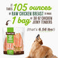 Waggin' Train Chicken Jerky Dog Treats 30 oz Pouch Limited Ingredient Healthy Dog Snack