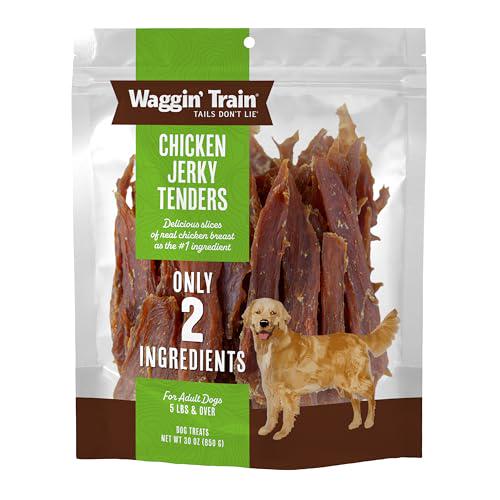 Waggin' Train Chicken Jerky Dog Treats 30 oz Pouch Limited Ingredient Healthy Dog Snack