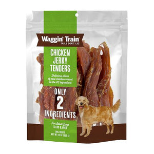 Waggin' Train Chicken Jerky Dog Treats 11 oz Pouch Limited Ingredient Grain Free Chews for Dogs