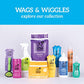 Wags and Wiggles Purify Wipes for Dogs 100 Count Grapefruit Scent Cleansing and Conditioning Wipes