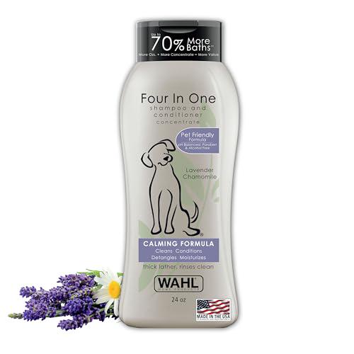 Wahl 4-in-1 Calming Dog Shampoo, 24 oz, Cleans, Conditions, Moisturizes with Lavender Chamomile