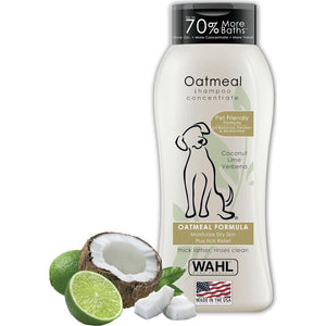 Wahl Oatmeal Dog Shampoo, Itch Relief, Coconut Lime Scent, 24 oz, Pet Friendly Formula