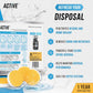 Active Washing Machine, Dishwasher & Disposal Cleaning Tablets, 12-Month Supply, 72 Tablets for Deodorizing, Freshening & Descaling