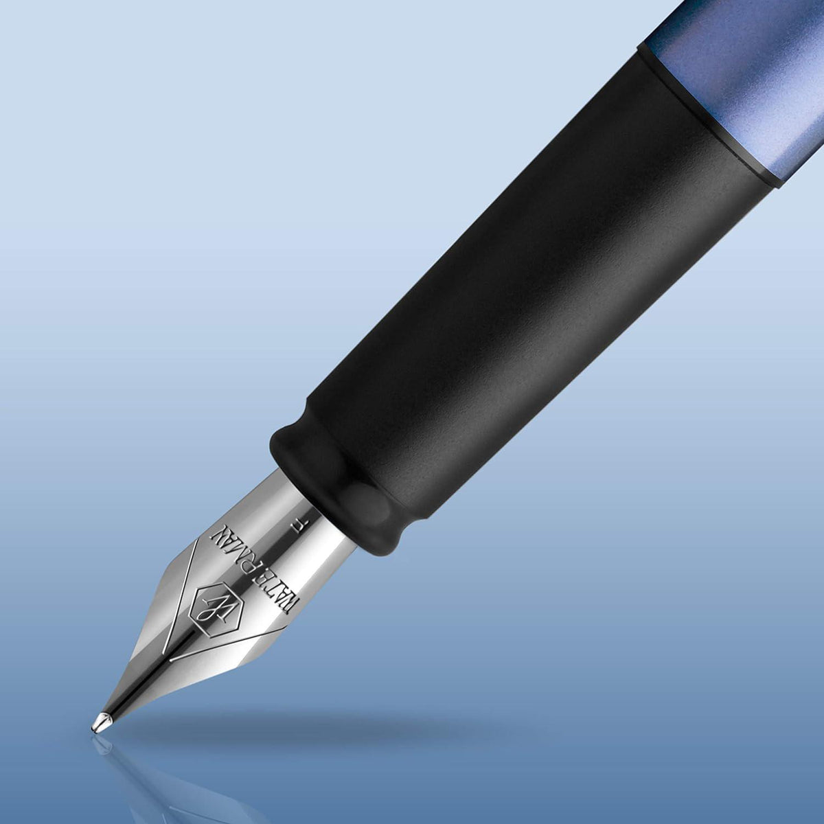 Waterman Allure Fountain Pen Blue Lacquer Fine Nib Blue Ink Gift Box,