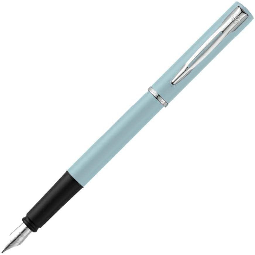 Waterman Allure Fountain Pen Baby Blue Pastel Lacquer Fine Nib Blue Ink With Gift Box,