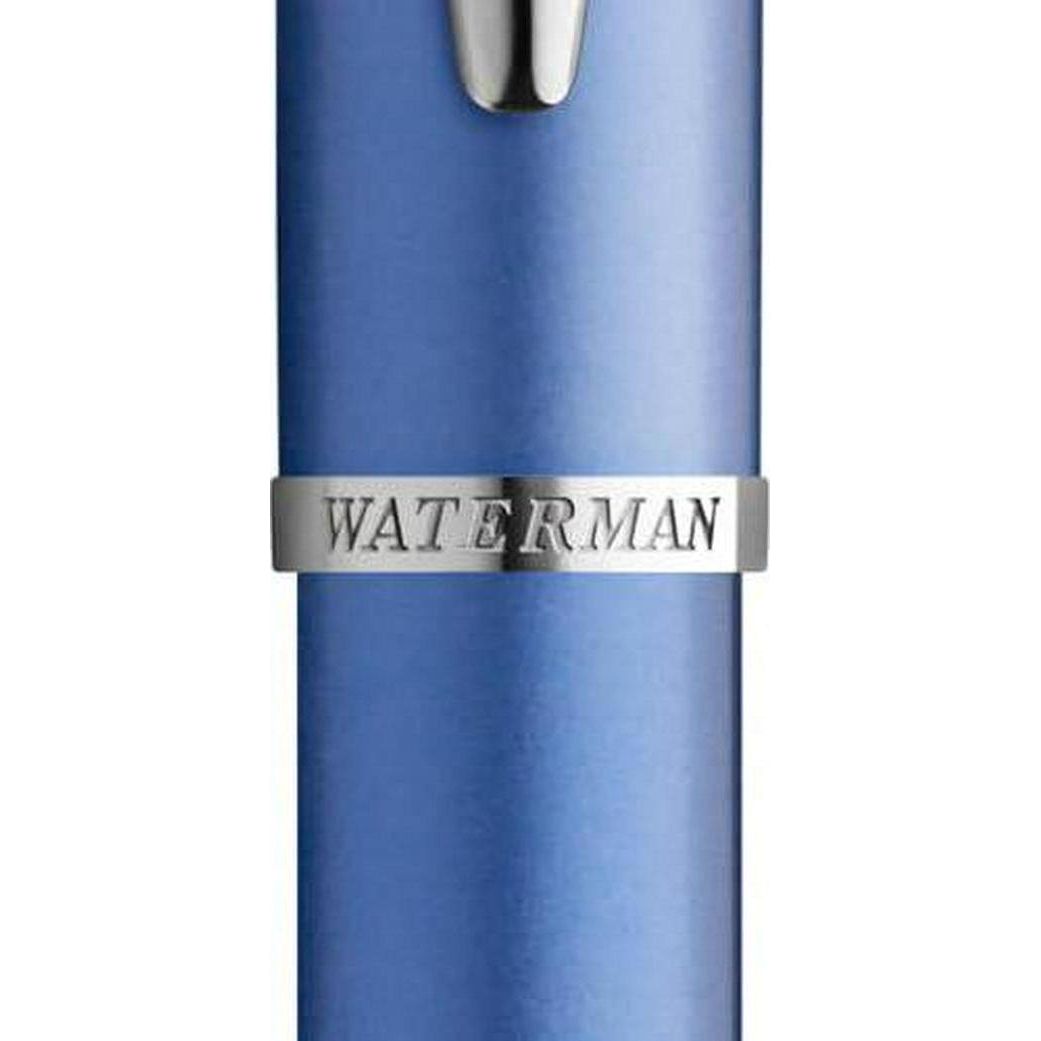 Waterman Allure Fountain Pen Blue Lacquer Fine Nib Blue Ink Gift Box,