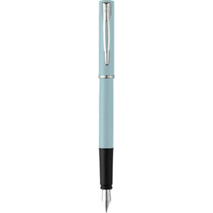 Waterman Allure Fountain Pen Baby Blue Pastel Lacquer Fine Nib Blue Ink With Gift Box,