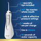 Waterpik Cordless Advanced 2.0 Water Flosser For Teeth, Gums, Braces, Dental Care With Travel Bag And 4 Tips, ADA Accepted, Rechargeable, Portable, And Waterproof, White WP-580, Packaging May Vary,