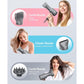 wavytalk Wavytalk Blow Dryer, Blown Away Ionic Hair Dryer For Curly Hair With Diffuser, 1875W Fast Drying Blow Dryer With Ceramic Technology, 3 Attachments For All Hair Types, Light And Quiet, Grey