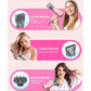 wavytalk Wavytalk Hair Dryer, Blown Away Ionic Hair Dryer For Curly Hair With Diffuser, 1875W Fast Drying Blow Dryer With Ceramic Technology, 3 Attachments For All Hair Types, Light And Quiet, Rose Gold