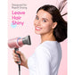 wavytalk Wavytalk Hair Dryer, Blown Away Ionic Hair Dryer For Curly Hair With Diffuser, 1875W Fast Drying Blow Dryer With Ceramic Technology, 3 Attachments For All Hair Types, Light And Quiet, Rose Gold