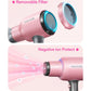 wavytalk Wavytalk Hair Dryer, Blown Away Ionic Hair Dryer For Curly Hair With Diffuser, 1875W Fast Drying Blow Dryer With Ceramic Technology, 3 Attachments For All Hair Types, Light And Quiet, Rose Gold