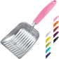WePet Aluminum Alloy Cat Litter Scoop – Durable, Heavy Duty Metal Sifter with Long Handle, Deep Shovel for Easy Poop Sifting, Perfect for Litter Box Use