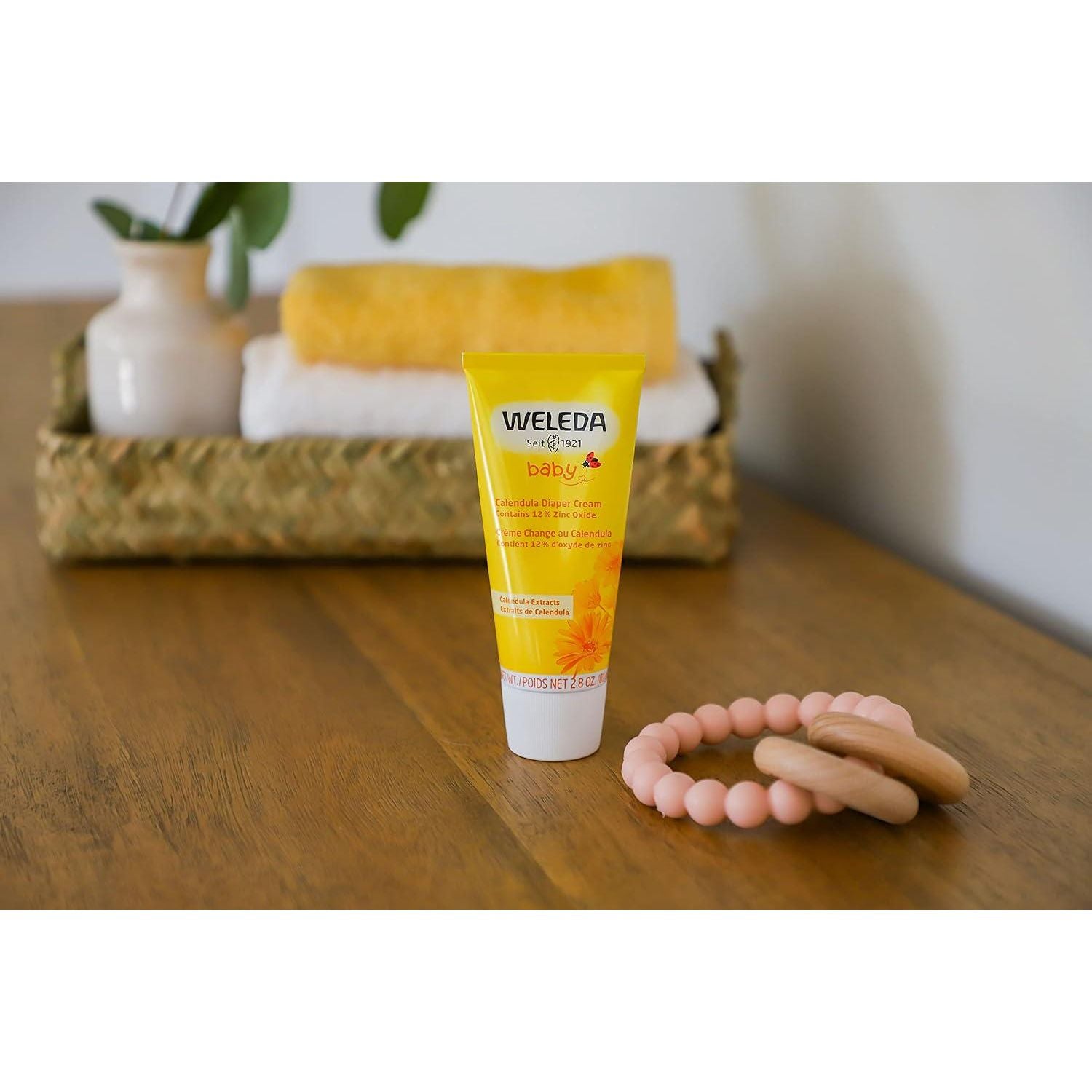 Weleda Baby Calendula Diaper Cream, 2.8 Fluid Ounce, Plant Rich Protection With Calendula, Chamomile, Sweet Almond Oil, Lanolin And Zinc Oxide,