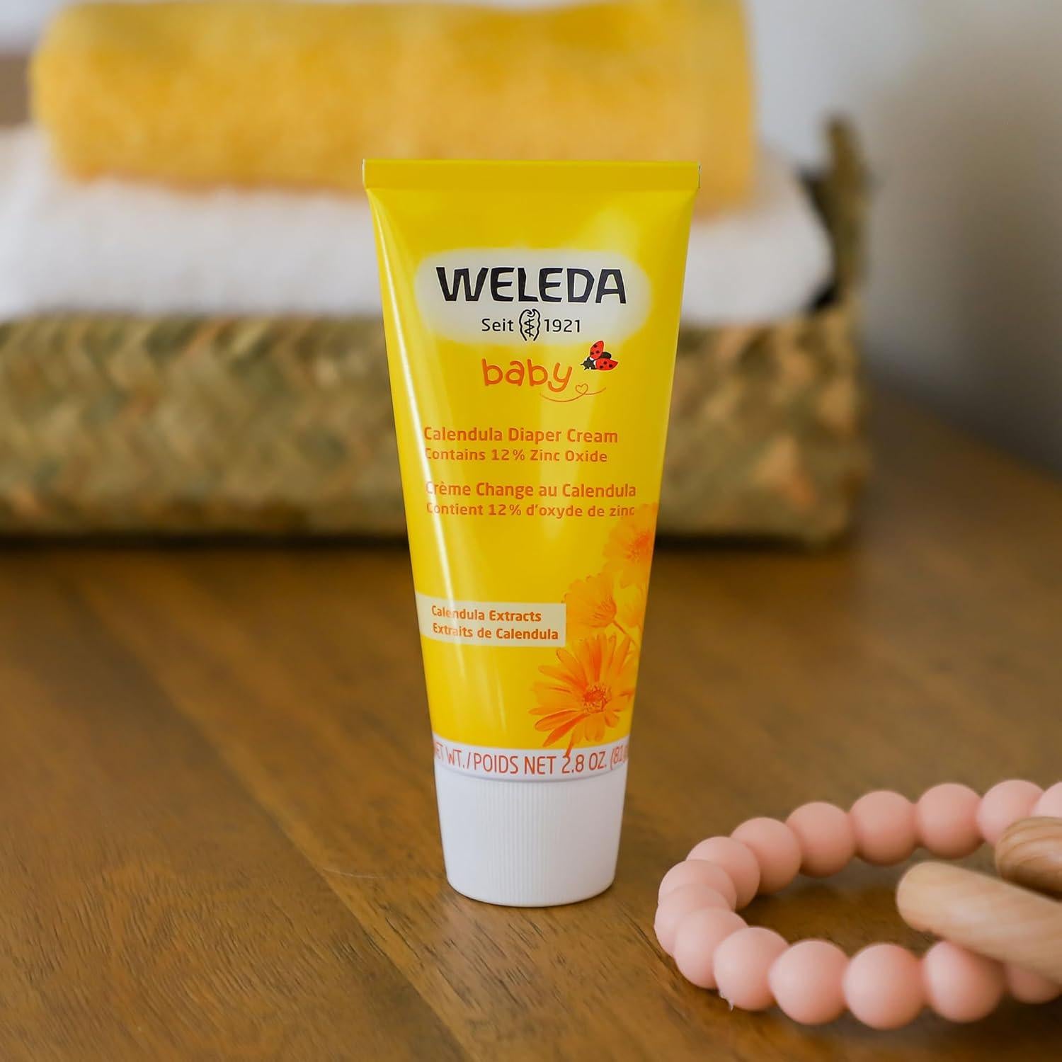 Weleda Baby Calendula Diaper Cream, 2.8 Fluid Ounce, Plant Rich Protection With Calendula, Chamomile, Sweet Almond Oil, Lanolin And Zinc Oxide,