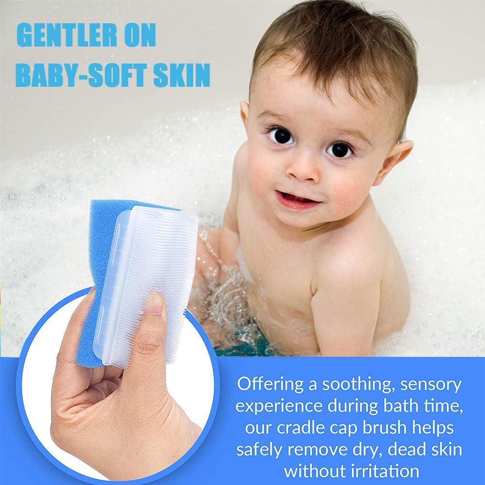 Wellgler's OT Sensory Brush,Autism Sensory Brush For Therapy,Surgical Scrub Brush,Bbaby Sponge For Bathing, Cradle Cap Brush (12Pack),